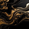 Cooler E - Black & Gold marble and brass